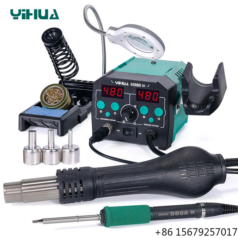 Hot Air Rework Station T12 - YIHUA 938BD-III 775W Station de soudage