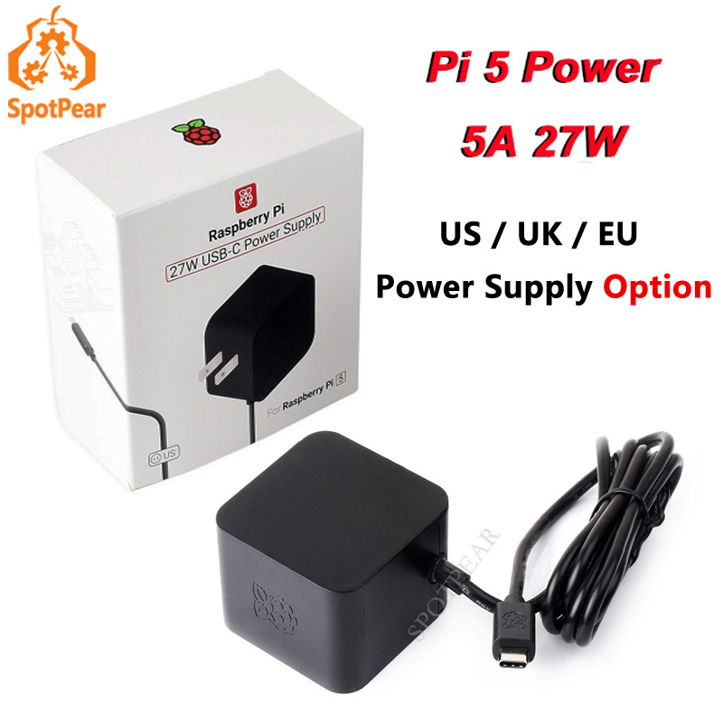 Raspberry Pi 5 8Gb Kit - Alimentation officielle d'origine pour Raspberry Pi