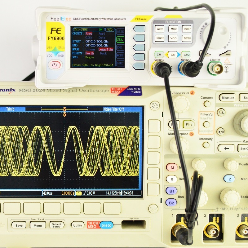 Function Arbitrary Waveform Generator - Feelelec FY6900 0-60MHz fonction générateur de