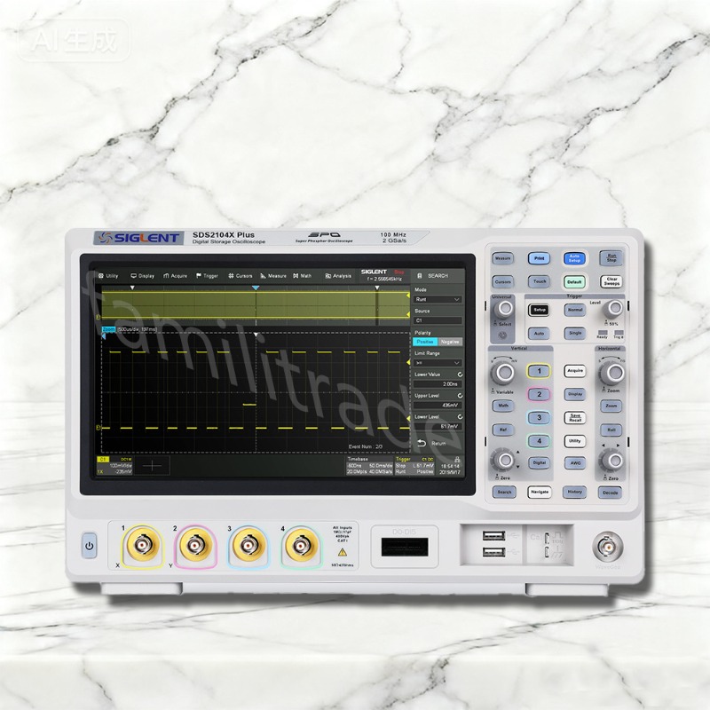 Digital Storage Oscilloscope 100Mhz - 1PC SIGLENT SDS2104X PLUS Oscilloscope numérique