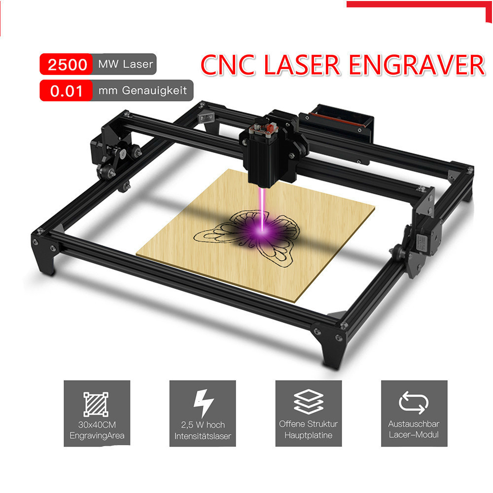 Mini Laser Engraver Cnc Router - 30*40 cm Mini 2500 MW CNC