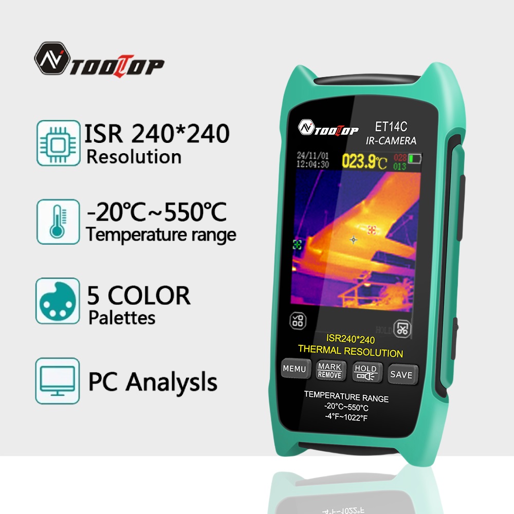 Thermal Imaging Camera Pcb Repair - TOOLTOP ET14C caméra d'imagerie thermique Portable