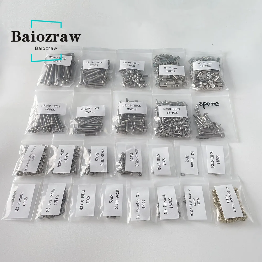 Voron 2.4 R2 Kit - Baiozraw-Kit complet de vis en acier