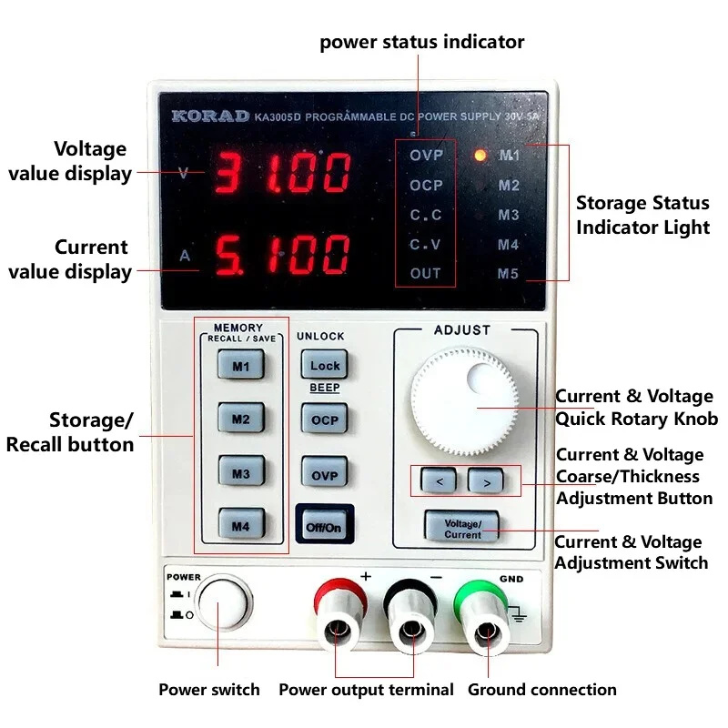 Alimentation électrique linéai - Programmable Dc Power Supply 30V 10A avis et prix