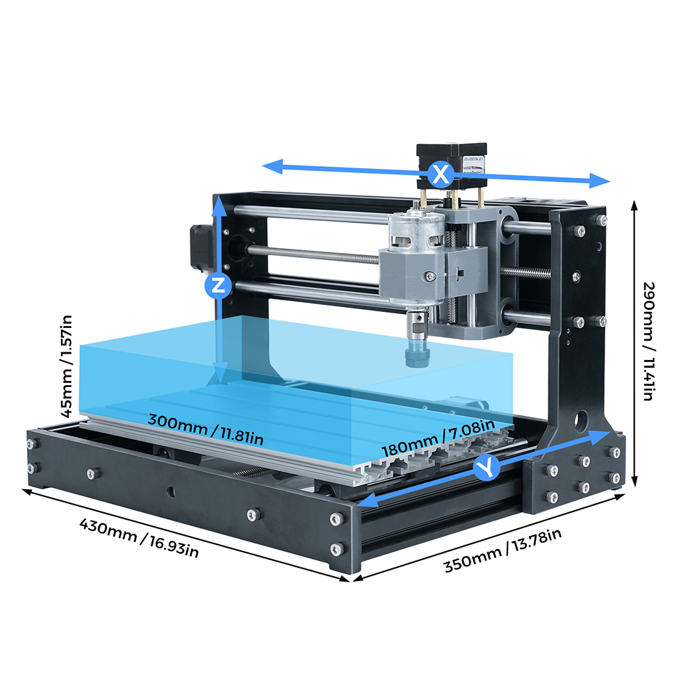 TWOTREES CNC 3018 Mini petite  - Mini Laser Engraver Cnc Router avis et prix
