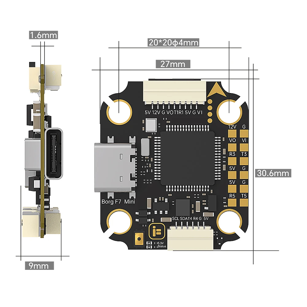 iFlight Borg F7 Mini Stack ICM - Fpv Flight Controller F7 Stack 60A avis et prix
