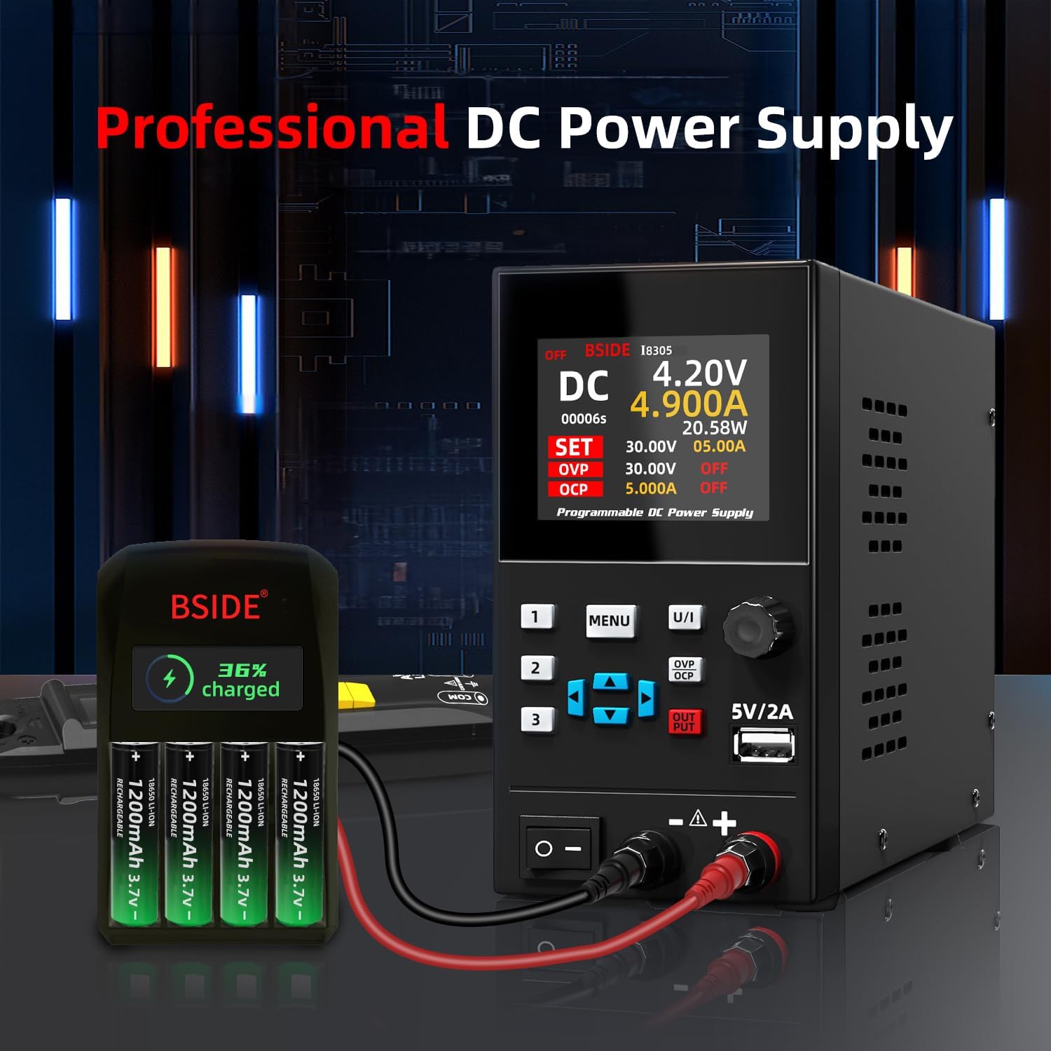 BSIDE DC alimentation régulée  - Programmable Dc Power Supply 30V 10A avis et prix