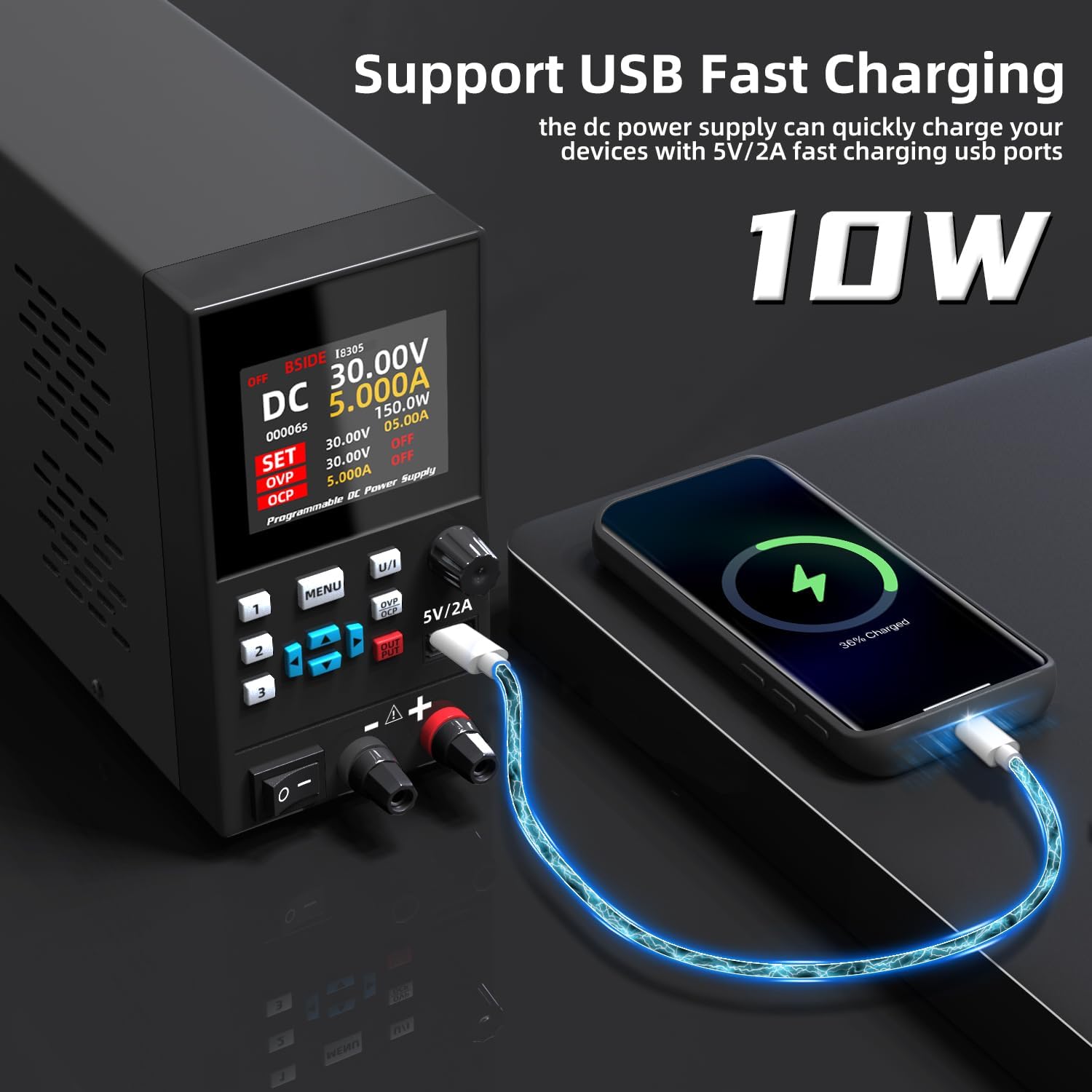 BSIDE – alimentation régulée e - Programmable Dc Power Supply 30V 10A avis et prix