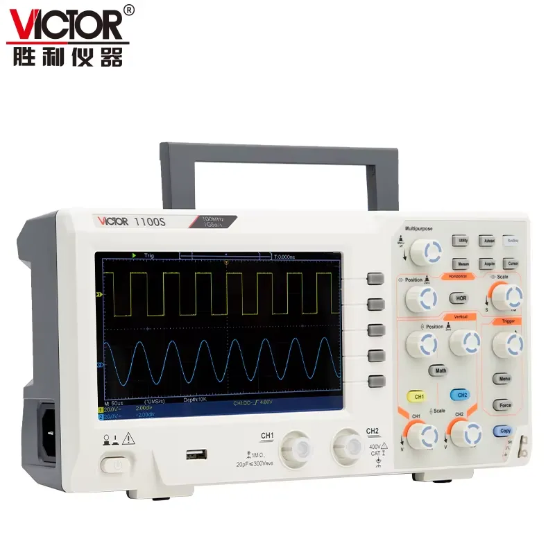Oscilloscope VICTOR 1100S, ban - Digital Storage Oscilloscope 100Mhz avis et prix