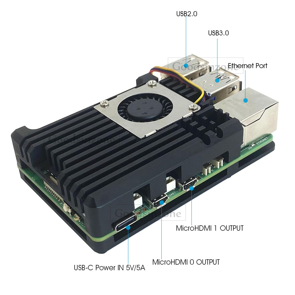Boîtier blindé en alliage d'al - Raspberry Pi 5 8Gb Kit avis et prix