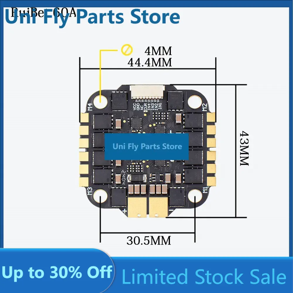 Contrôleur de vol double UniFl - Fpv Flight Controller F7 Stack 60A avis et prix