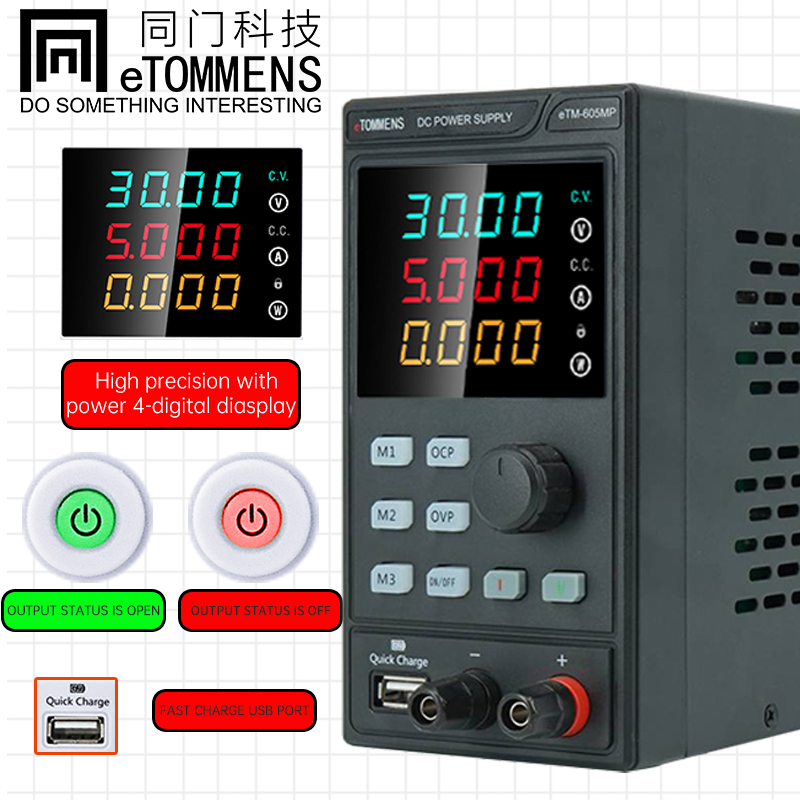 ETOMMENS 30V 10A 300W ETM-3010 - Programmable Dc Power Supply 30V 10A avis et prix
