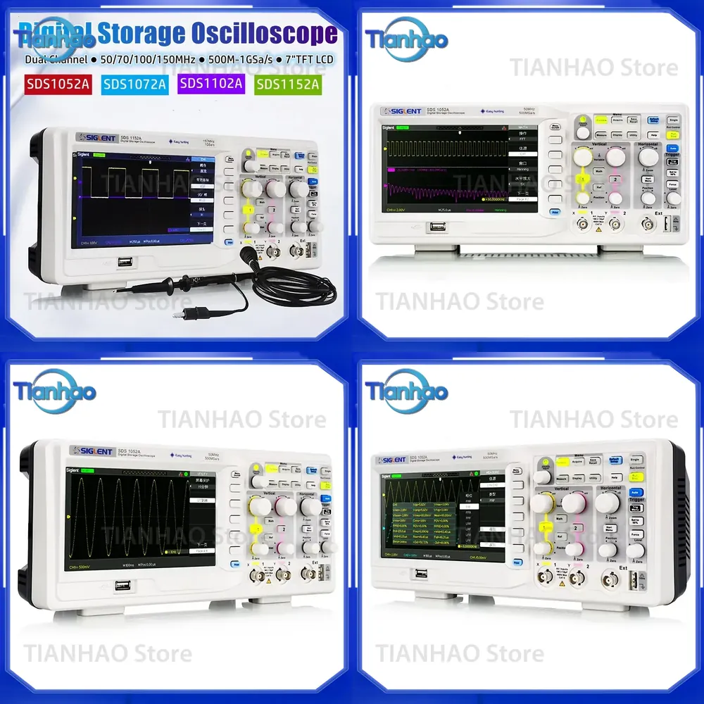 Oscilloscope numérique pour SI - Digital Storage Oscilloscope 100Mhz avis et prix